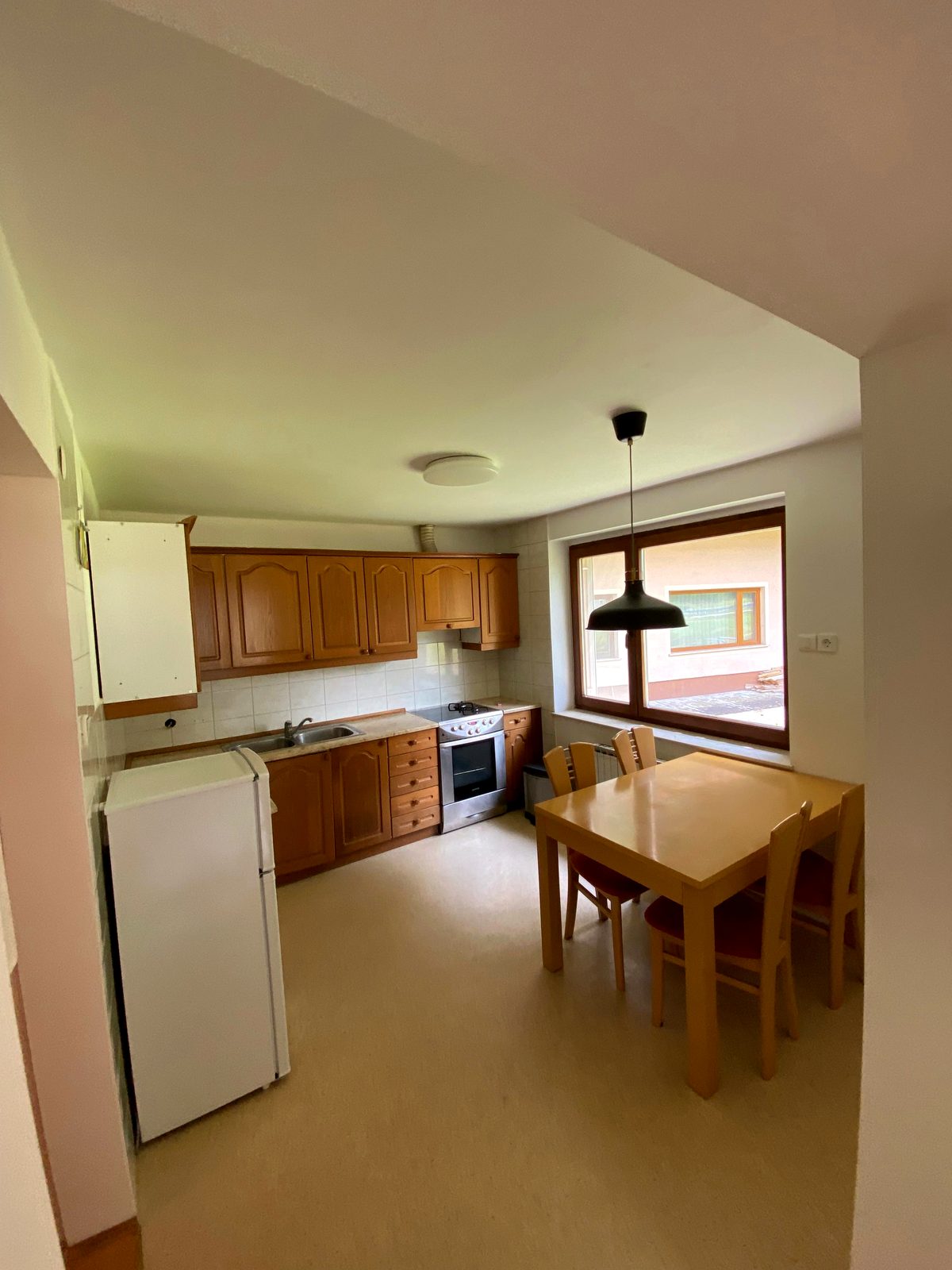 Apartma Popo kuhinja z jedilno mizo