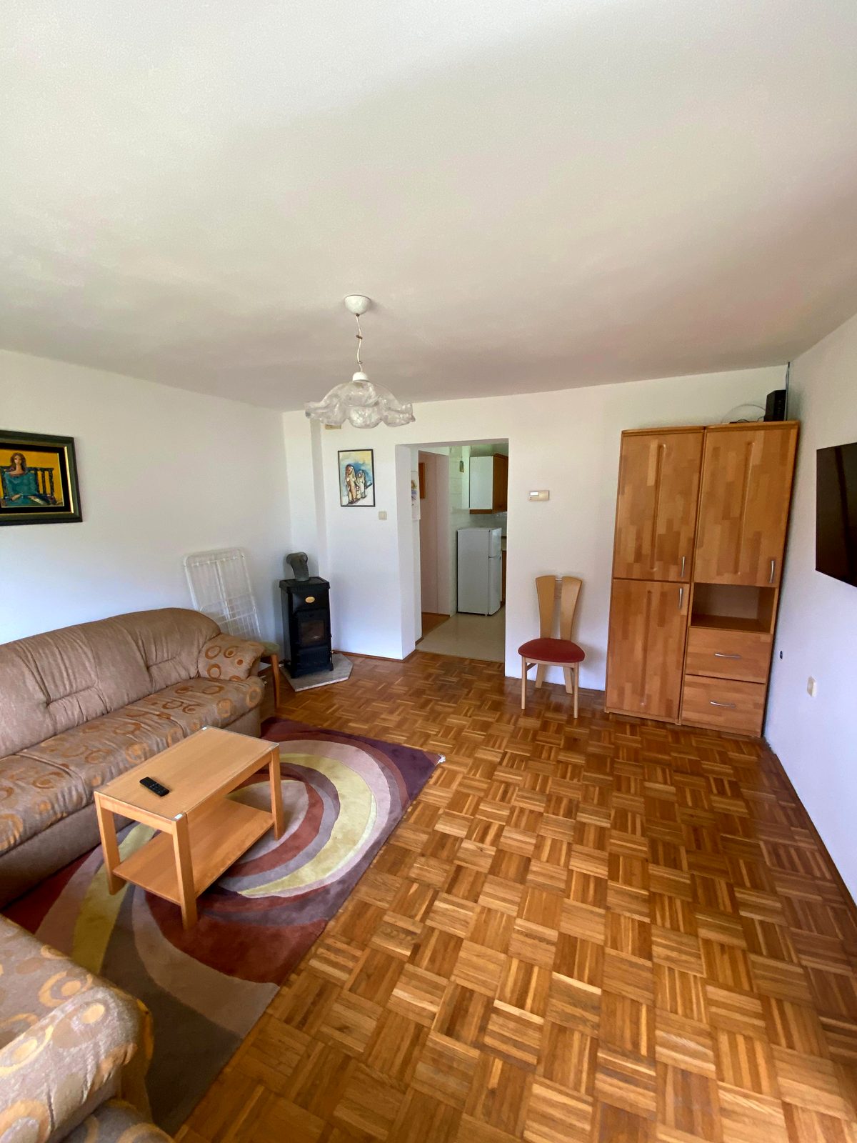 Apartma Popo dnevna soba s sedežno garnituro